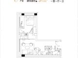 金融街融御滨江_1室1厅1卫 建面56平米