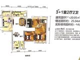 万兴中央城_4室2厅2卫 建面120平米