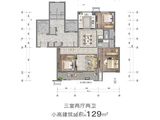 万科都会公园_3室2厅2卫 建面129平米