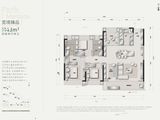 恒基旭辉铂悦园著_4室2厅2卫 建面143平米