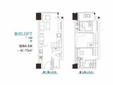 金铂悦_2室1厅1卫 建面41平米