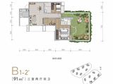 滨江郦城_3室2厅2卫 建面91平米